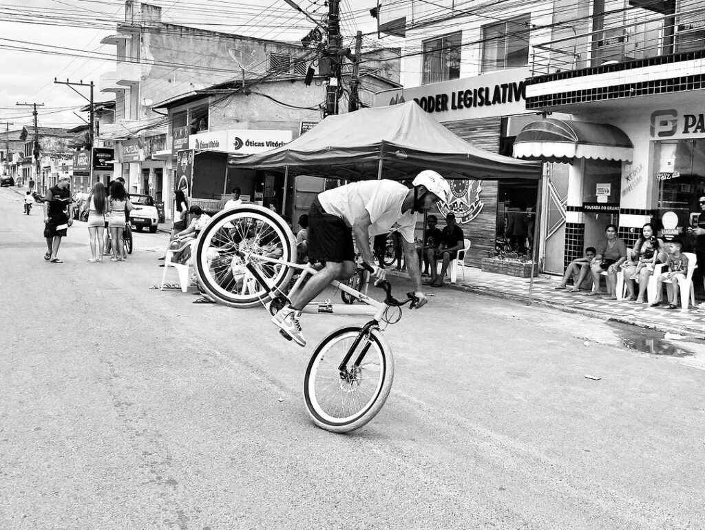 Fui em um evento de grau de bike 